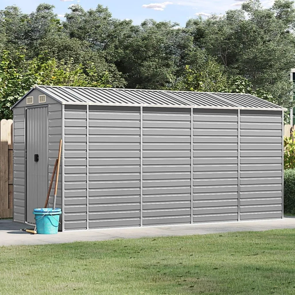 Gerätehaus SECOLI, mit Schrägdach Metallunterstand Fahrradgarage Metall Unterstand Wetterfest