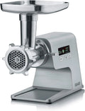 Modell FW500 GRAEF Multiwolf, Fleischwolf im Vollmetallgehäuse, einfache Reinigung, geringe Rückstände, silber, Leistung 2.500 W, digitale Anzeige