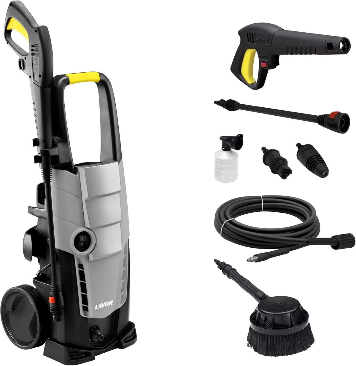 Hochdruckreiniger GALAXY 140 GL LAVOR, Druck 140 bar max, Fördermenge 450 l/h max, 1900 Watt, mit rotierender Bürste