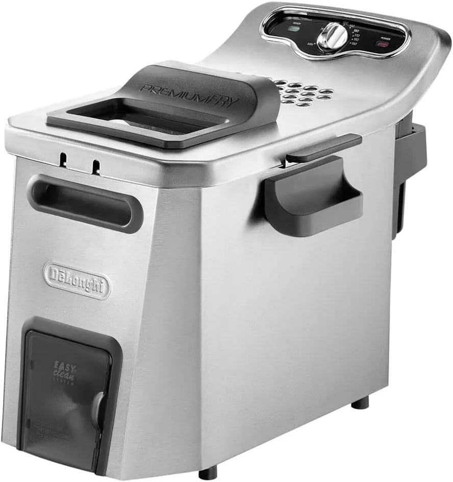 Modell Kaltzonen Fritteuse De'Longhi Fry F44532.CZ De'Longhi PremiumFry, 3200 Watt, Easy Clean System, Edelstahl, Gewicht 1,5 kg Fassungsvermögen