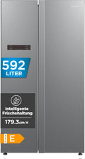 Comfee Kühlschrank RCS592LS01EU, ' Side by Side 592L, 360° Multi Air Flow, Flüsterleise 42dB, SuperCool Funktion, NoFrost, Intelligente Sensoren