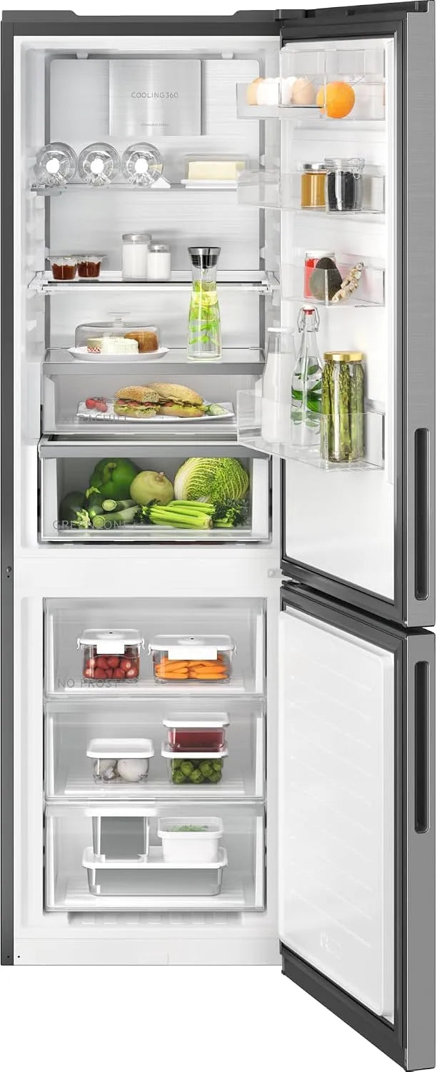 AEG Kühl-Gefrierkombination AEG 8000 ORC8M321CX, 8000 Cooling 360°, 1870 mm, Fassungsvermögen 328 L, Freistehende, WiFi-Vernetzung, CustomFlex
