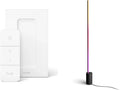 Philips Hue White & Color Ambiance Gradient Signe Stehleuchte Farbe Schwarz, Bluetooth, kompatibel mit Alexa