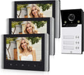 Modell Video Türsprechanlage Außenkamera,7 Zoll Touchscreen Wireless Monitor 1080P WLAN Wireless, 3 Familienhaus, PIR Bewegungserkennung, Nachtsicht