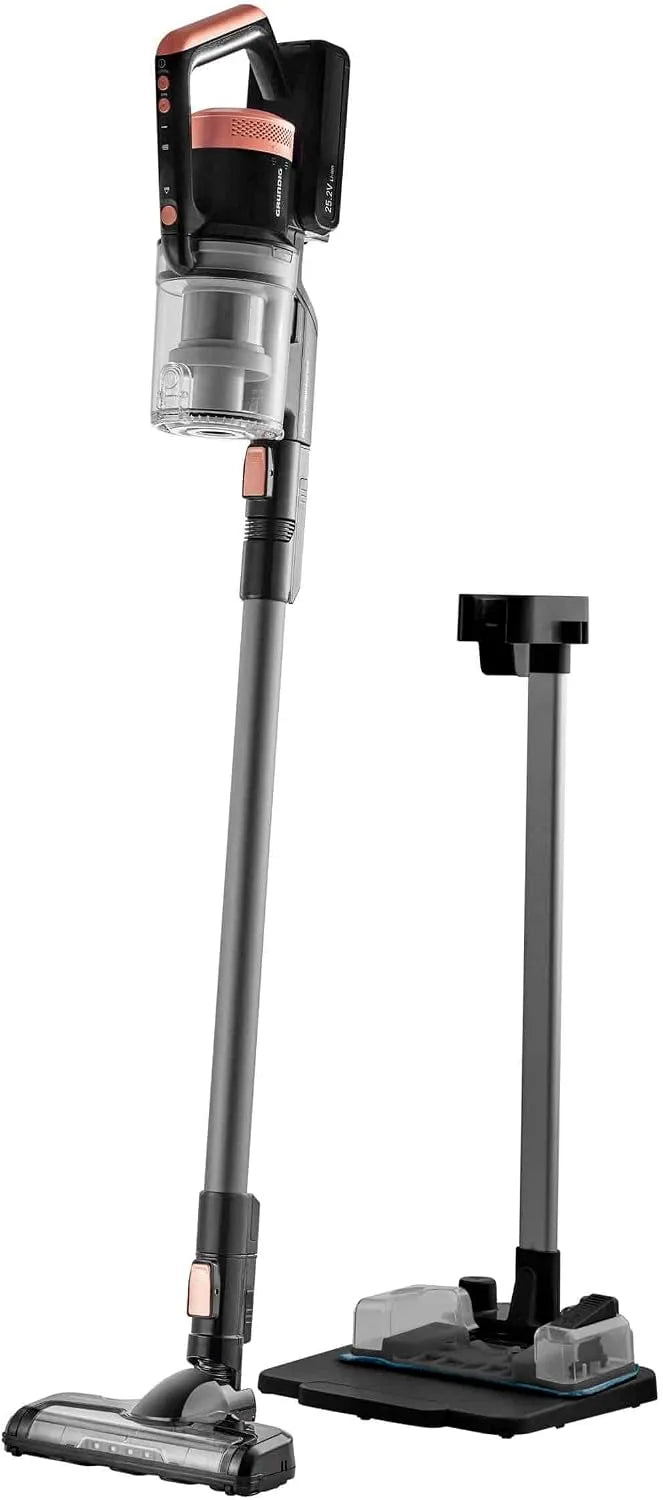 Grundig Staubsauger VCP 5030, 3-in-1 Akku Stielstaubsauger mit Wischfunktion, Fassungsvermögen 700 ml Staubaufnahmevolumen, 3 Saugkraftstufen, Kupfer