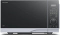 Sharp Mikrowelle YC-PG254AE-S, Fassungsvermögen 25L, 900W Mikrowellenleistung, Leistung 1000W Grill, 12 Betriebsprogramme, ECO-Modus, Drehteller