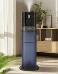 YOKEKON Luftbefeuchter, Luftbefeuchter Schlafzimmer, humidifier, Erweitertes Tube, blau, Fassungsvermögen 8L Ultraschall befeuchter für das Haus