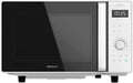 Cecotec Mikrowelle 2500, Touch ohne Teller GrandHeat Flatbed Touch White. 800 W, 25 Liter Fassungsvermögen, 8 vorkonfigurierte Funktionen, Timer