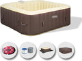 Whirlpool Braun Pumpe, EASE.ZONE SPA Aufblasbarer, Maße 185 x 65 cm, 6 Personen, superleise integrierte, beheizbar