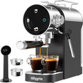 Espressomaschine, mit entnehmbarem Wassertank, 20 Bar mit Milchaufschäumer, Für Einzel- und Doppelshots, Ideal für Haushalt und Büro