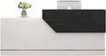 Schubladen & Schloss Empfangstisch mit, Right,120cm, Moderne Rezeptionstheke, Salon & Einzelhandel, Black