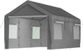 Carport, Winterfest Mit Roll-Up-Fenster, Lagerzelt, Schutzabdeckung Für Auto, Boot & LKW, Garage Zelt, Abnehmbare Seitenwände Und Dach, Stallzelt, SUV