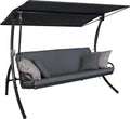 Bett, inklusive. -Funktion, Liegen & Entspannen, Made in Germany, Farbe Grau, ANGERER Hollywoodschaukel Elegance Smart, Schaukel zum Sitzen