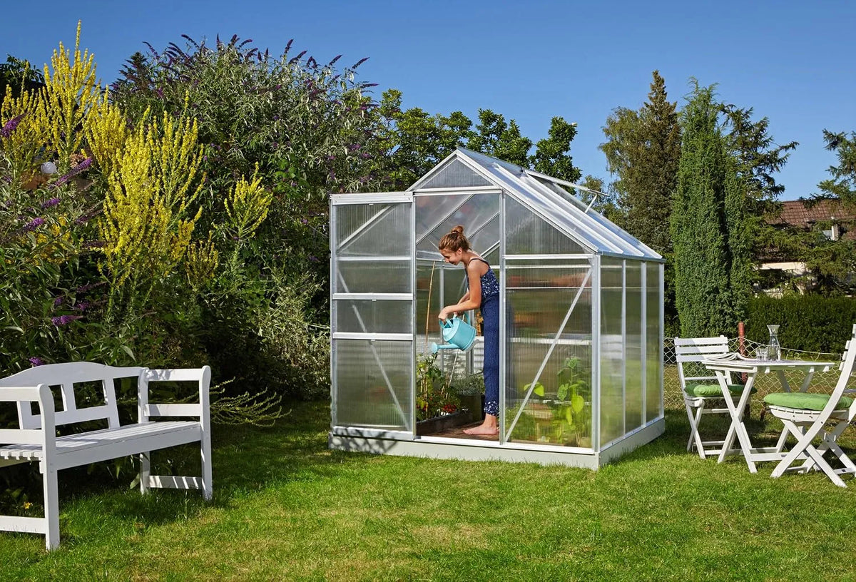 Gewächshaus 3800 Vitavia, 4 mm HKP, 3,8 m², Comet ', Aluminium, Wetterfestes & stabiles Treibhaus, für Gemüse & Pflanzen, Robust & langlebig