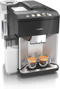 Siemens Kaffeevollautomat EQ.500 TQ507D03, Leistung 1500 W, integral, viele Kaffeespezialitäten, Milchaufschäumer, integr. Milchbehälter, edelstahl