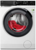 AEG Waschmaschine 8000 1400 LR8E75490, WiFi, UniversalDose Schublade, Auffrischfunktion, Nachlegefunktion, Gewicht 9,0 kg, ProSteam, Leise, min