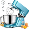 Küchenmaschine, POWWA 6,2 L Rührmaschine Knetmaschine, 6+1 Geschwindigkeit Teigmaschine,1500W Teigknetmaschine mit Schneebesen, Knethaken, Kekse