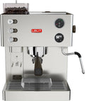 Kaffeemaschine LELIT Kate, Mit Milchaufschäumer und Mahlwerk, LCC Display für präzise Einstellungen, Silber