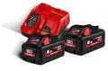 Milwaukee Modell 18V, Starterset 18 Volt 2x 18V 4933471073 M18HNRG-802, 8, 0Ah Li-Ion