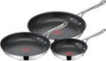 Tefal Backofen E304S344, Thermo-Signal bei idealer Brattemperatur, Bratpfannen Induktion, backofenfest, Antihaft, rostfrei, genieteter Griff