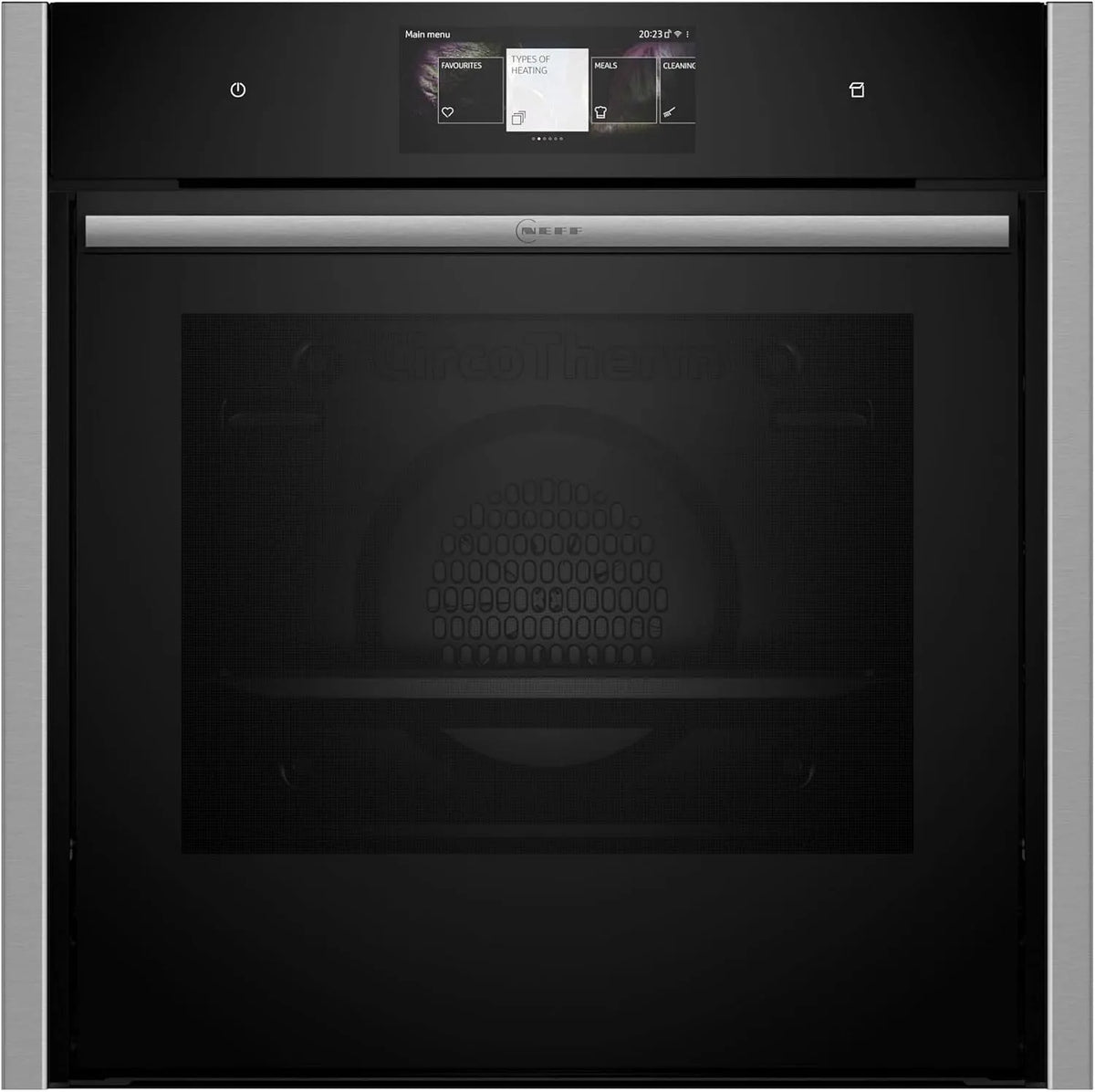 Neff Backofen B64VT73N0 N90, Einbau, Integrierbarer 60 x 60cm, Slide&Hide, Full Touch TFT-Display, Multipoint Bratenthermometer, Vario Steam