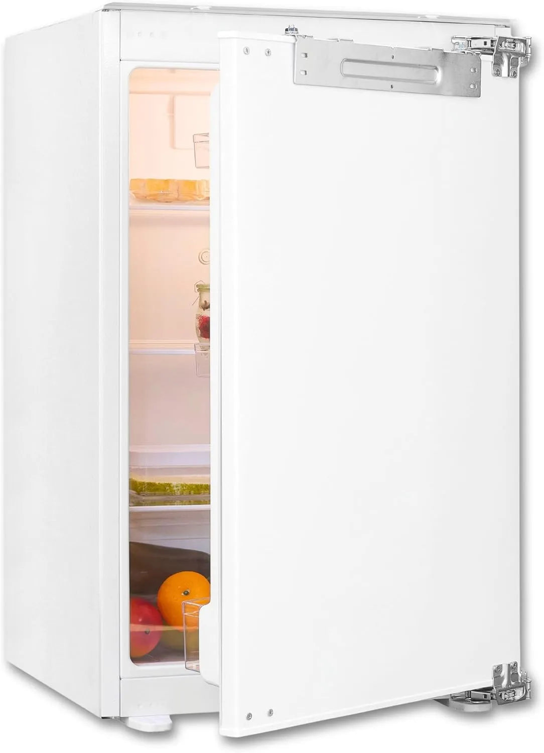 Exquisit Kühlschrank EKS5131-V-FE-090E, 3 Ablagen, Breite 88 cm, Fassungsvermögen 135 Liter, Festtüre, Einbaukühlschrank ohne Gefrierfach