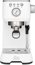 Espresso-Siebträgermaschine 1170, Fassungsvermögen 1,7 Liter, Solis Barista Perfetta Plus weiß, Kaffeemaschine, Kaffeeautomat, Typ