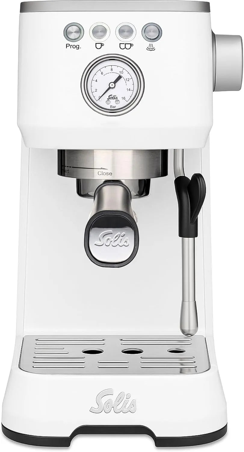 Espresso-Siebträgermaschine 1170, Fassungsvermögen 1,7 Liter, Solis Barista Perfetta Plus weiß, Kaffeemaschine, Kaffeeautomat, Typ