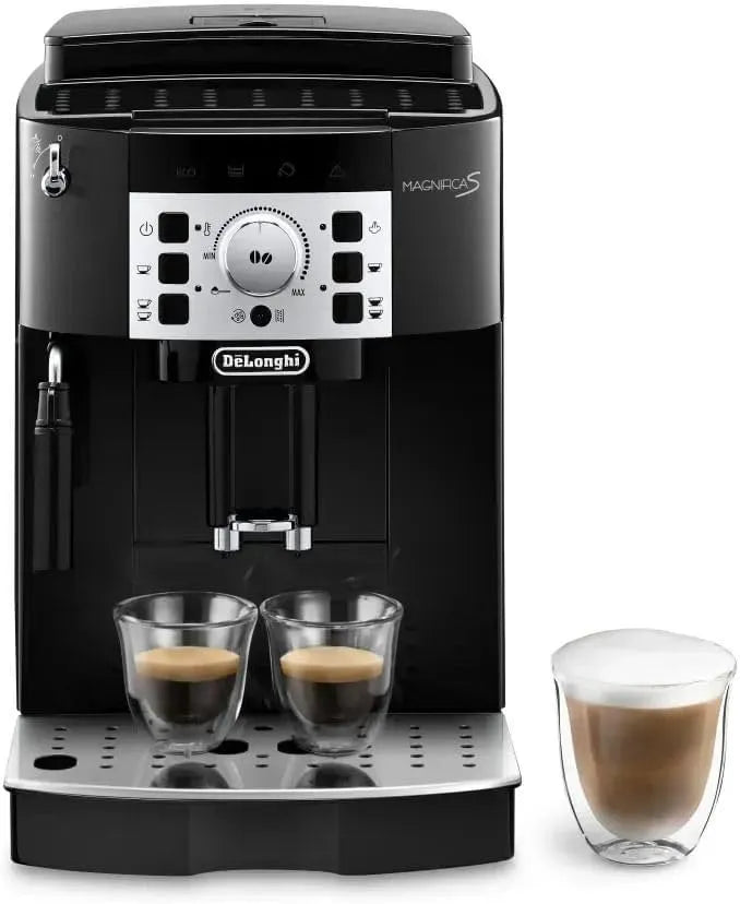 De'Longhi Kaffeemaschine ECAM22.140.B 2-Tassen-Taste, Vollautomatische Bean-to-Cup, Anpassbares Aroma und Menge, in Schwarz, Magnifica S