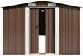 Braun Gerätehaus Model143347, 257x392x181 cm Metall Gartenhütte