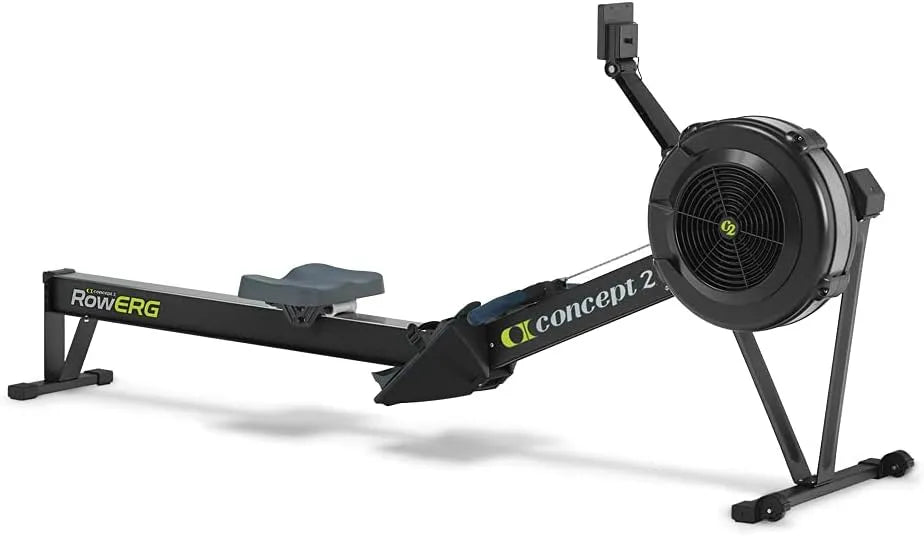 Mit Standardbeinen Modell Concept2 RowErg, Rudergerät Modell D, Luftwiderstand, in Schwarz
