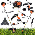 Motorsense TOP CUT Benzin, 51,7 cm³ -2-Takt, Freischneider & Rasentrimmer mit Messer, Fadenspule und Schultergurt, Multifunktional & Ergonomisch