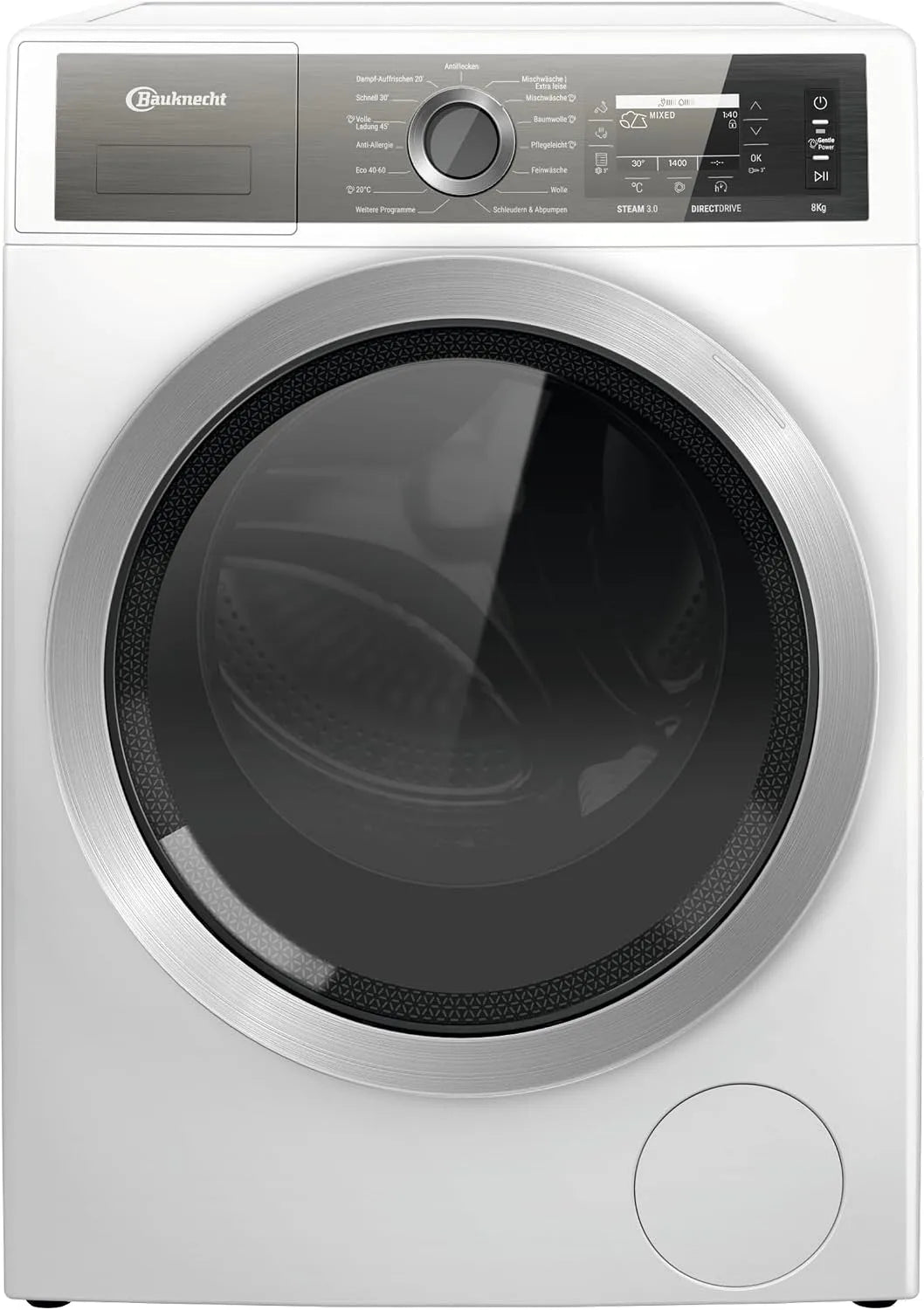 Bauknecht Waschmaschine B7X 45Min, 89 SILENCE DE, A -30%, Direct Drive-Motor, Gentle-Power, Die leiseste, Steam-Hygiene, Refresh, Finish
