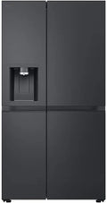 LG Kühlschrank GSLE91EVAC, Fassungsvermögen 628 L, Energieklasse C, Eis, Total NoFrost, Smart Inverter Kompressor, Side by Side