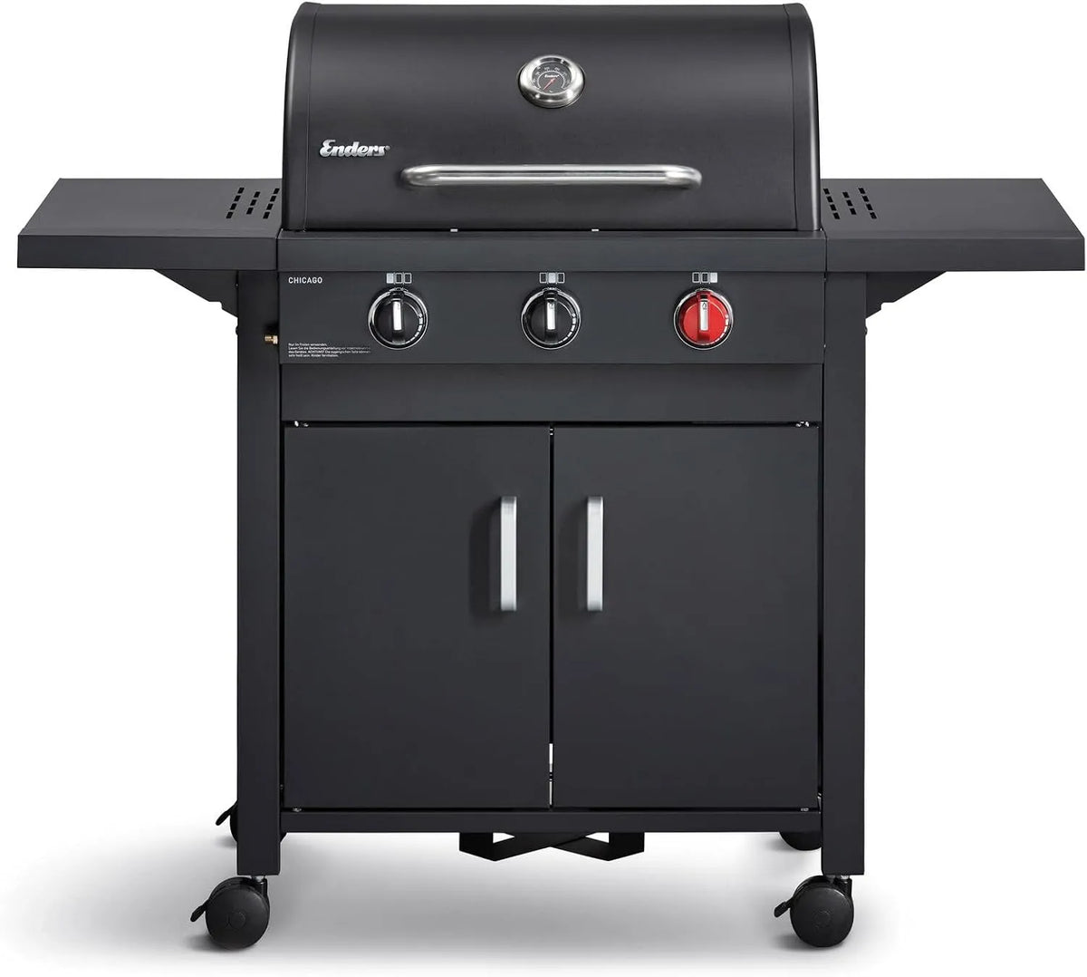 Gasgrill Enders, matt Graphit, Chicago Black 3 Turbo