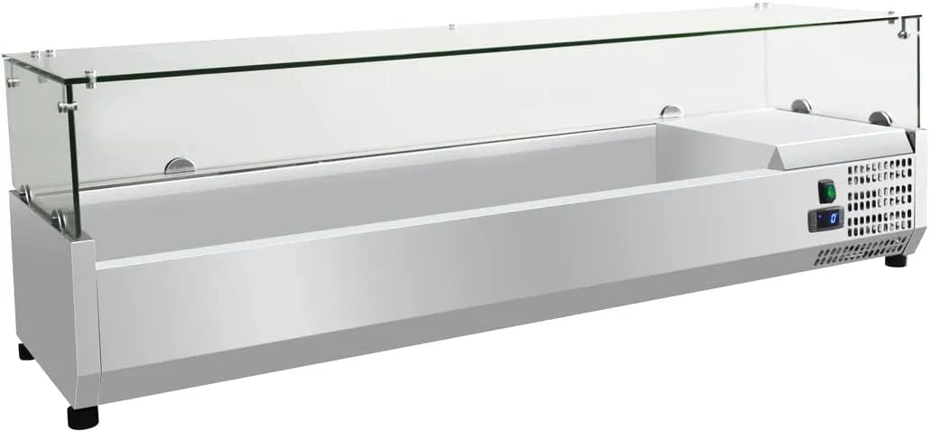 Modell Aufsatzkühlvitrine GHS1150 METRO Professional, 220-240 V, Fassungsvermögen 53 L, Leistung 180 W, Aufsatzkühlvitrine, aus Edelstahl, Bar