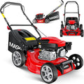 Rasenmäher 3in1 MASKO Benzin, 42 cm Schnittbreite, 4 Takt OHV Motor 3,4 PS, 7- fache Schnitthöhenverstellung, Fassungsvermögen 50 Liter Fangkorb