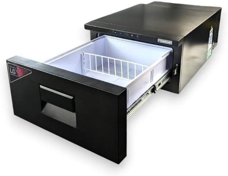 Kompressor PUNDMANN, Kühlschublade 20L 12V, Spannung 24V Kühlbox Kühlschrank Kühlfach bis -20°C für Wohnmobil Wohnwagen PKW Auto