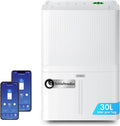 Luftentfeuchter 140m³/40m VonHaus, 30L/24H, Fassungsvermögen 30L, Raumentfeuchter 44dB für Räume 140m³, 40m², Modell 140m³, Elektrisch mit App & WLAN
