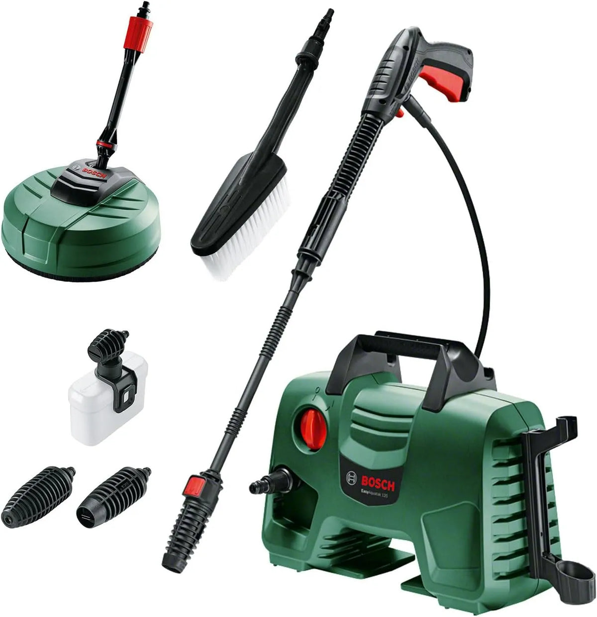 Bosch Hochdruckreiniger, max. Fördermenge: 350 l/h, Home and Garden EasyAquatak 120 Kit, Leistung 1500 W, Haus-und Auto-Kit enthalten, im Karton